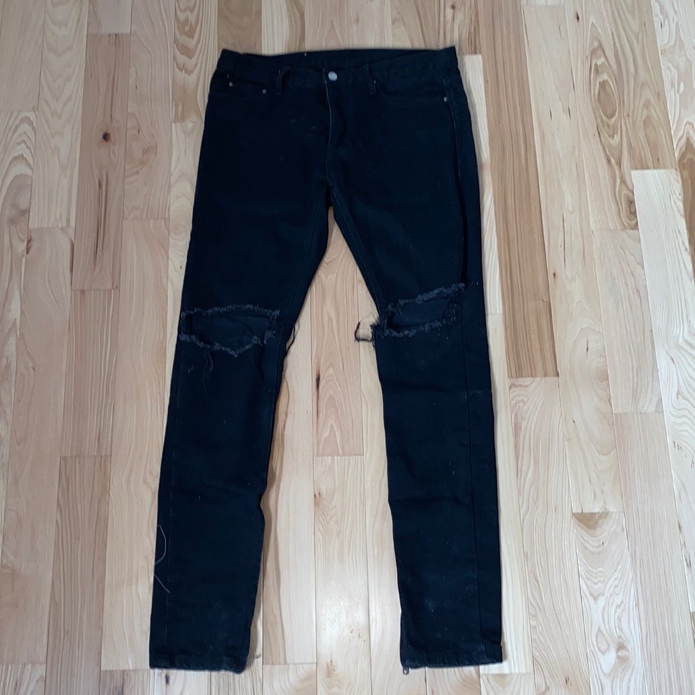 Mnml mens black jeans 32 waist